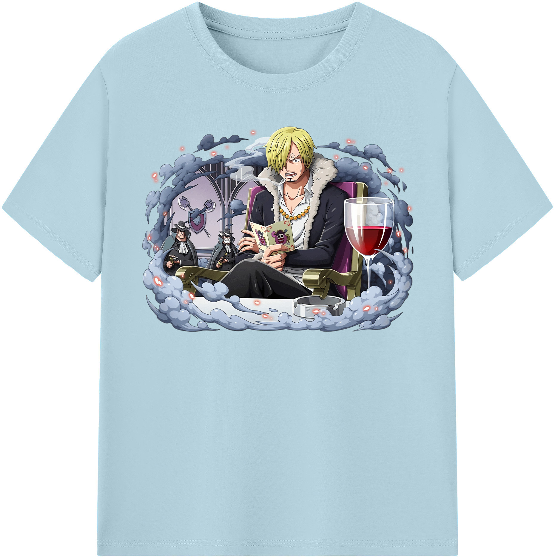 ワンピース サンジ ONE PIECE Sanji 綿100％半袖Tシャツ（フロントプリント）